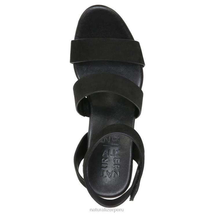 mujer Naturalizer sintético negro sandalia con cuña gen n ignite RTZ4T149