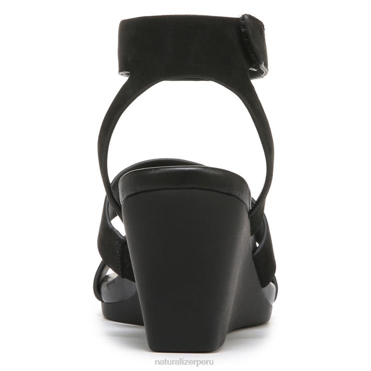 mujer Naturalizer sintético negro sandalia con cuña gen n ignite RTZ4T149