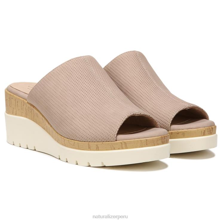 mujer Naturalizer sintético topo claro sandalias con cuña soul goodtimes RTZ4T545