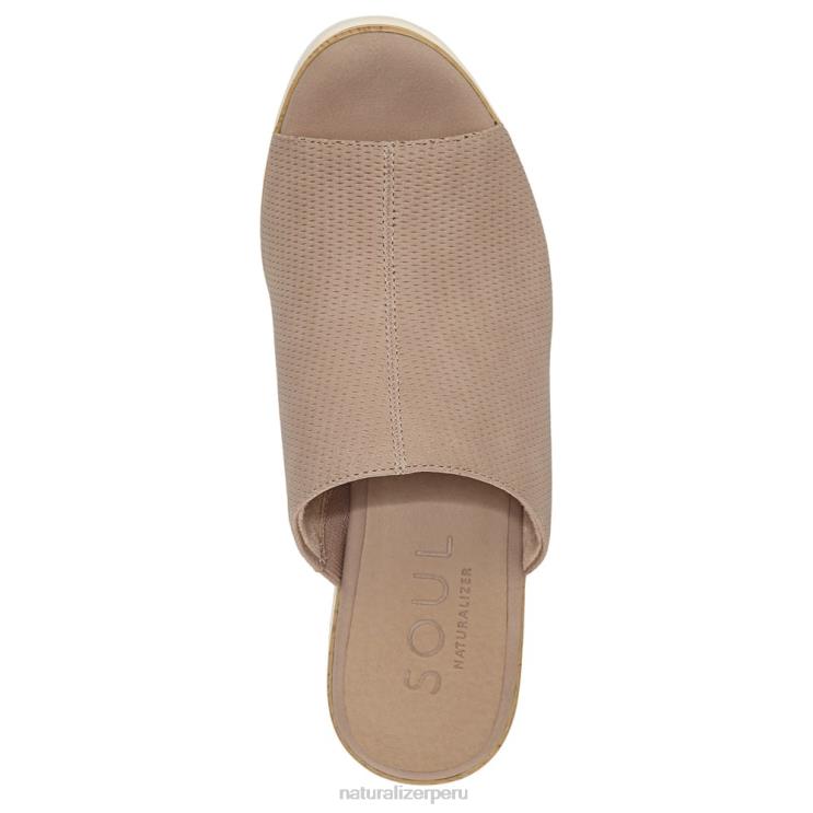 mujer Naturalizer sintético topo claro sandalias con cuña soul goodtimes RTZ4T545