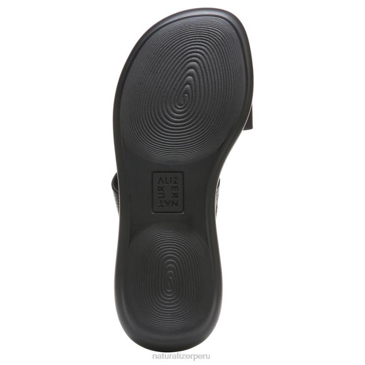 mujer Naturalizer cuero negro sandalia gen n drift 2 RTZ4T29
