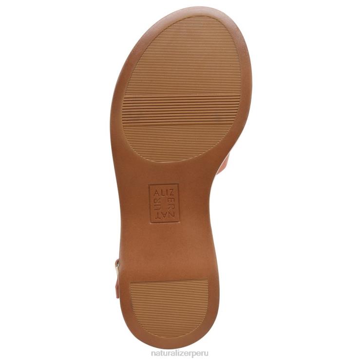 mujer Naturalizer cuero rosa melocotón coral sandalia rikki RTZ4T614