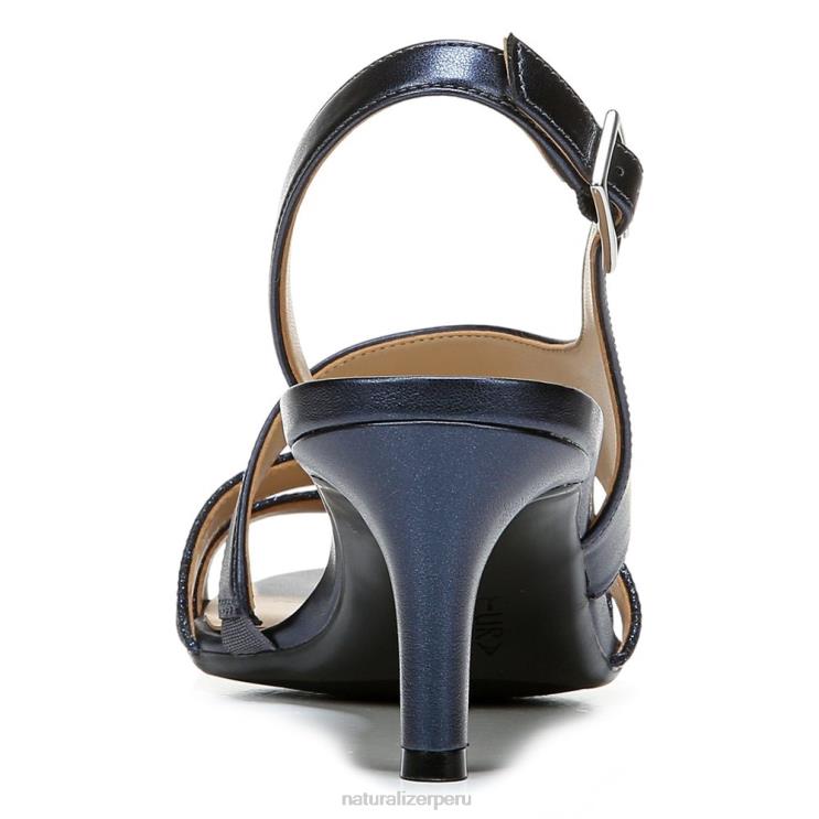 mujer Naturalizer Sintético azul marino metalizado sandalia de vestir taimi RTZ4T507
