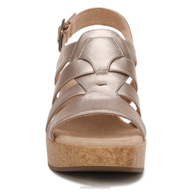 mujer Naturalizer cálido plateado sintético sandalia alma aki RTZ4T561