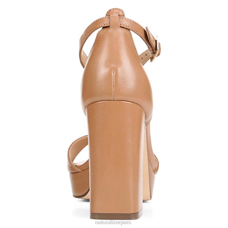 mujer Naturalizer café de cuero sandalia de vestir 27 edit jae RTZ4T677