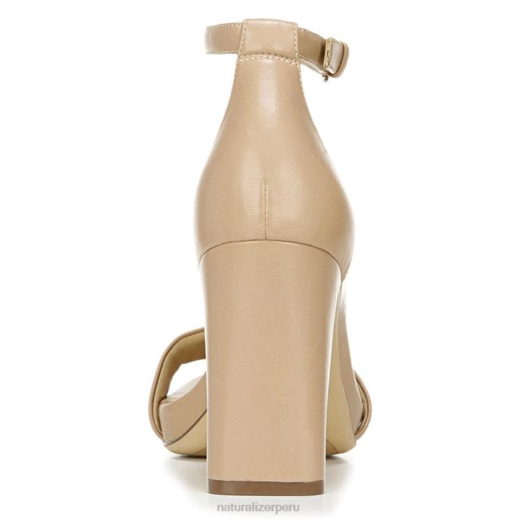 mujer Naturalizer crema brulée de cuero sandalia de vestir alegría RTZ4T68