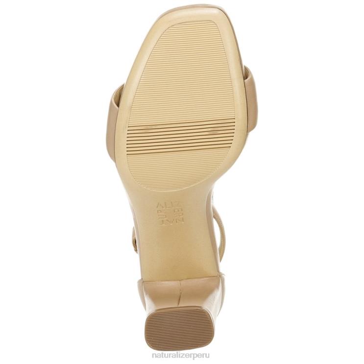 mujer Naturalizer crema brulée de cuero sandalia de vestir alegría RTZ4T68