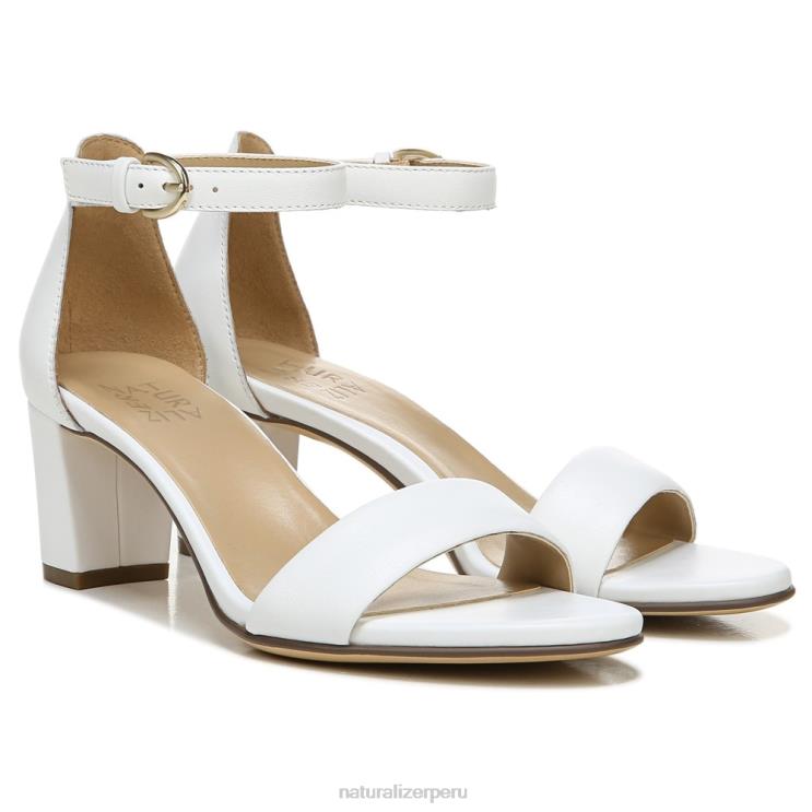 mujer Naturalizer cuero blanco sandalia de vestir vera RTZ4T16