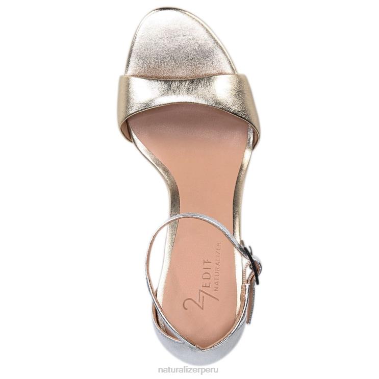 mujer Naturalizer cuero champán Sandalia vestir violeta 27 edit RTZ4T140