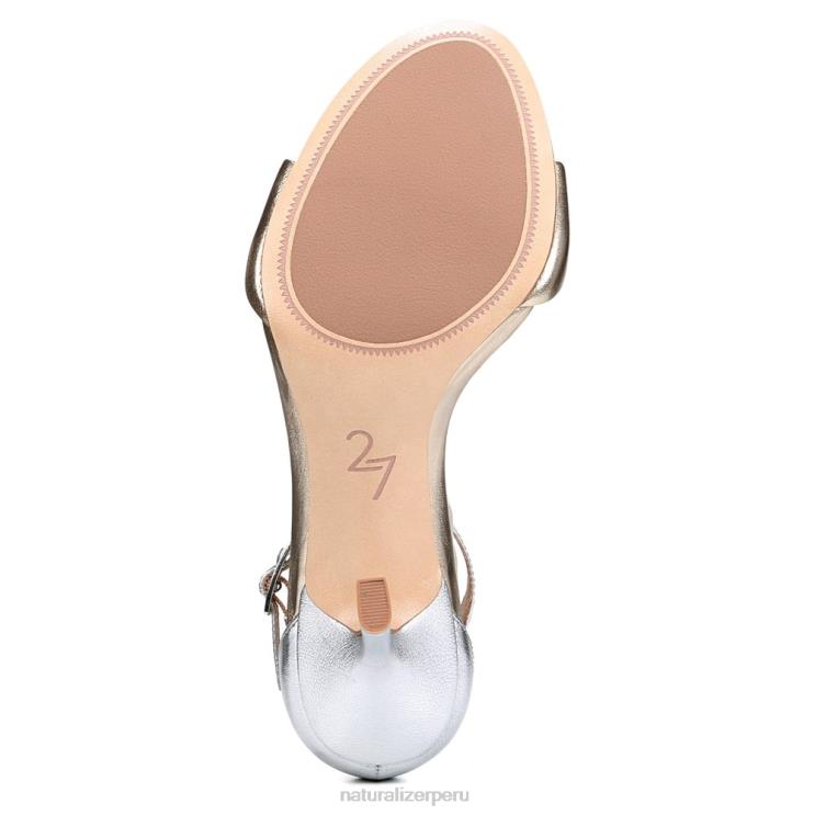 mujer Naturalizer cuero champán Sandalia vestir violeta 27 edit RTZ4T140