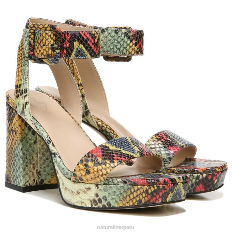 mujer Naturalizer cuero de serpiente múltiple sandalia de vestir jaselle 27 edit RTZ4T212