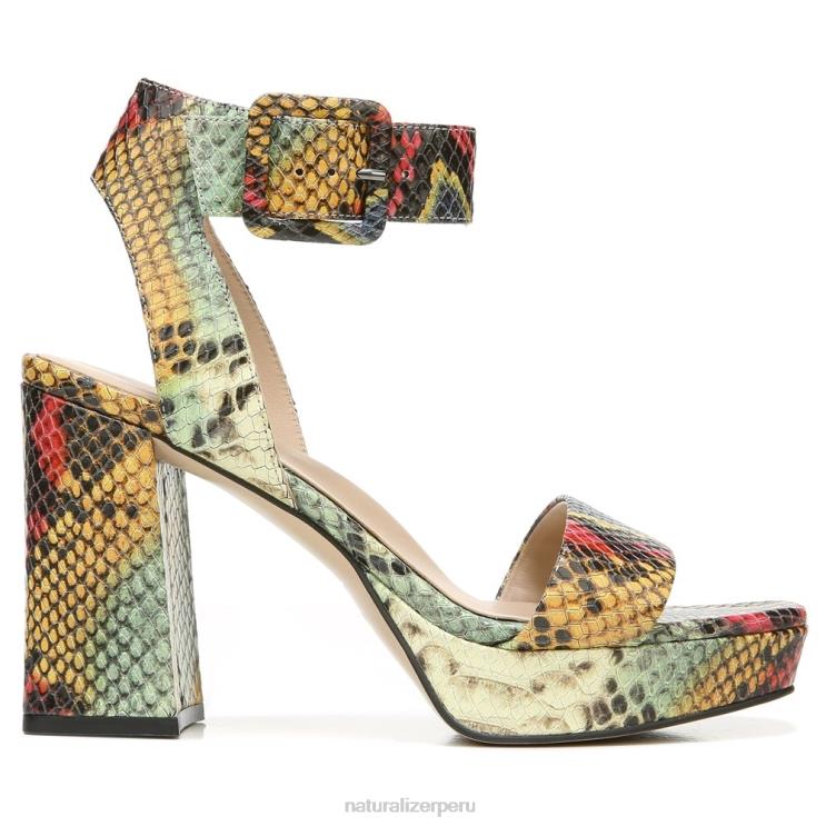 mujer Naturalizer cuero de serpiente múltiple sandalia de vestir jaselle 27 edit RTZ4T212