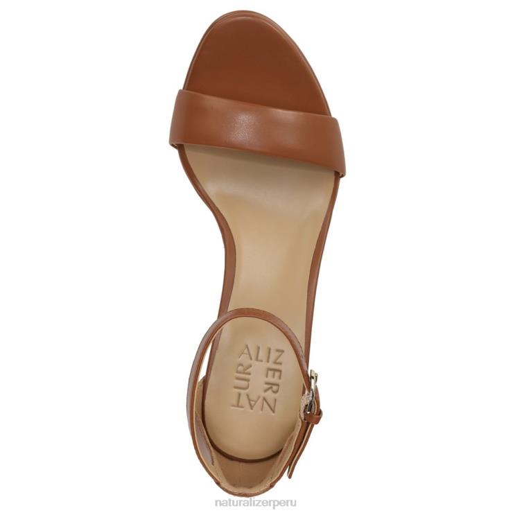 mujer Naturalizer cuero de té inglés sandalia de vestir vera RTZ4T8