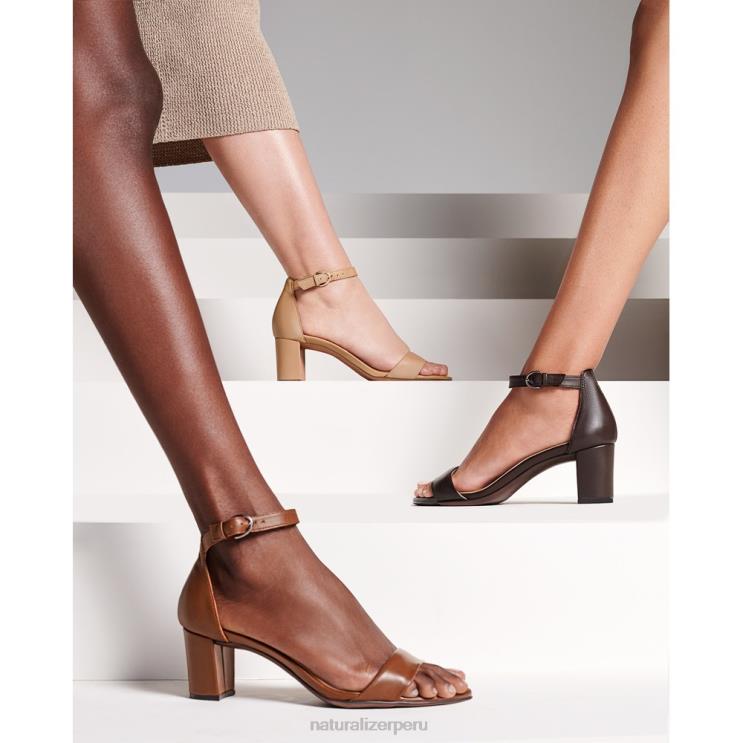 mujer Naturalizer cuero de té inglés sandalia de vestir vera RTZ4T8