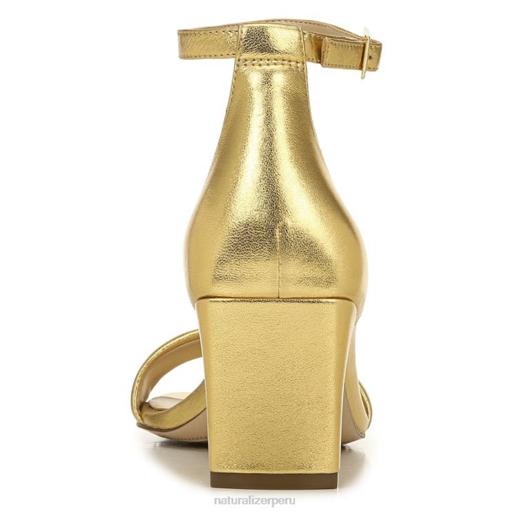 mujer Naturalizer cuero dorado sandalia de vestir iriss 27 edit RTZ4T115