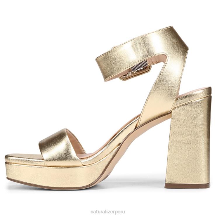 mujer Naturalizer cuero dorado sandalia de vestir jaselle 27 edit RTZ4T216