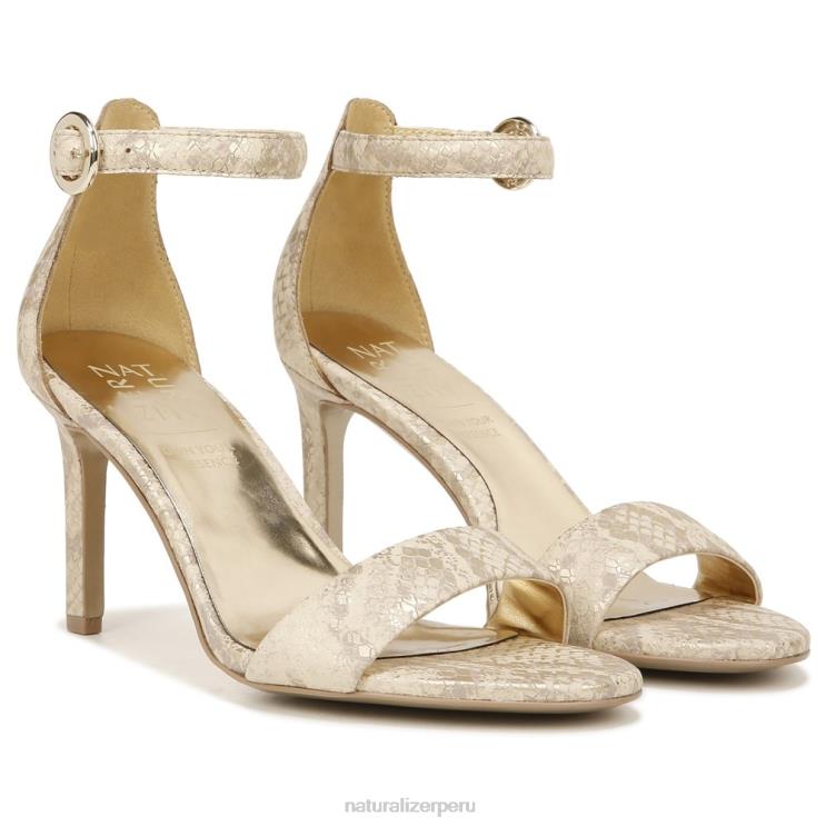 mujer Naturalizer cuero dorado sandalia de vestir kinsley RTZ4T46