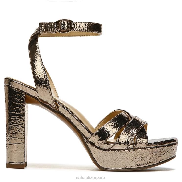 mujer Naturalizer cuero marron luna sandalia de vestir mallory RTZ4T495