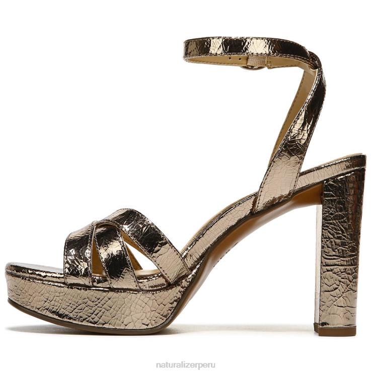 mujer Naturalizer cuero marron luna sandalia de vestir mallory RTZ4T495