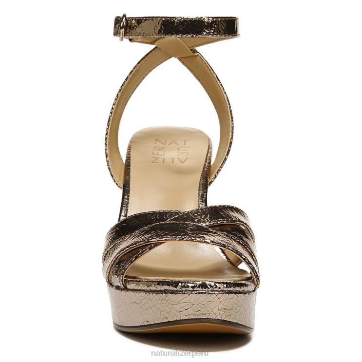 mujer Naturalizer cuero marron luna sandalia de vestir mallory RTZ4T495