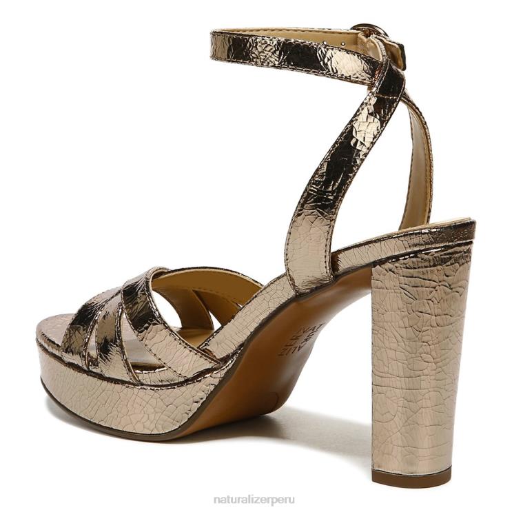 mujer Naturalizer cuero marron luna sandalia de vestir mallory RTZ4T495