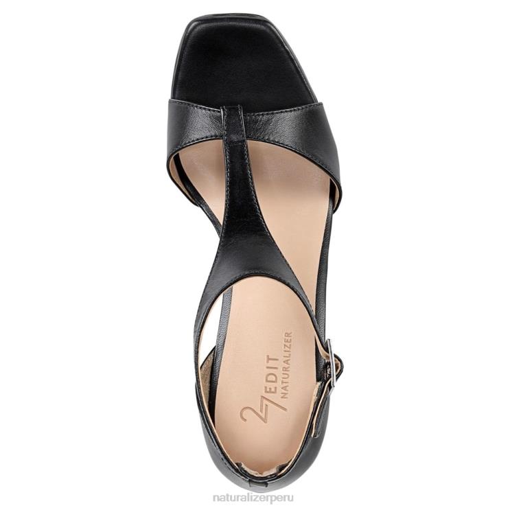 mujer Naturalizer cuero negro sandalia de vestir 27 edit jae RTZ4T676