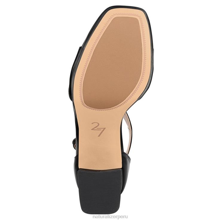 mujer Naturalizer cuero negro sandalia de vestir 27 edit jae RTZ4T676