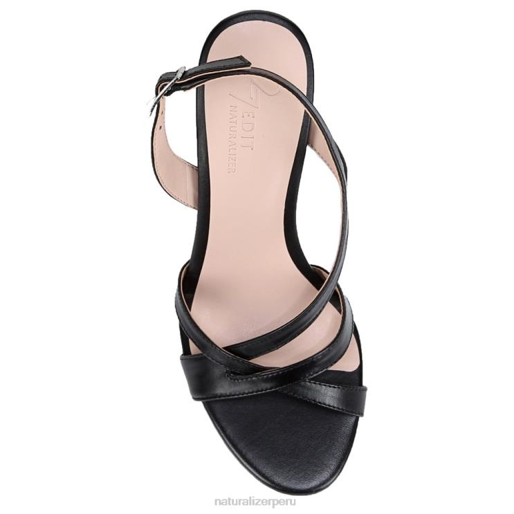 mujer Naturalizer cuero negro sandalia de vestir vanity 27 edit RTZ4T584
