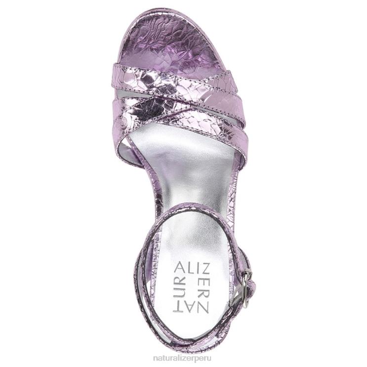 mujer Naturalizer cuero rosa morado sandalia de vestir mallory RTZ4T497