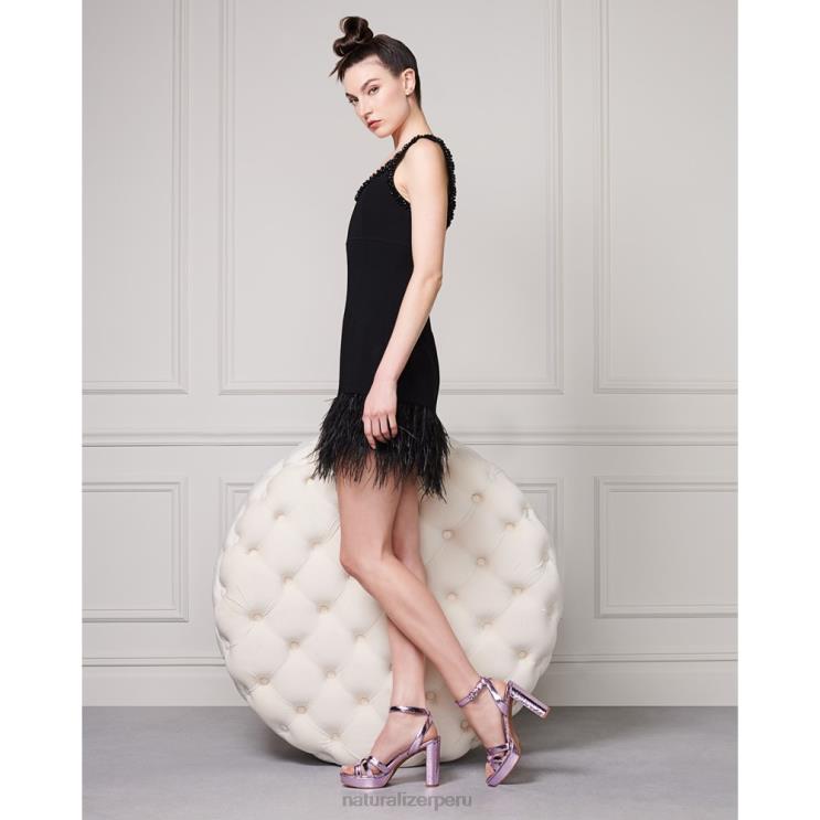 mujer Naturalizer cuero rosa morado sandalia de vestir mallory RTZ4T497