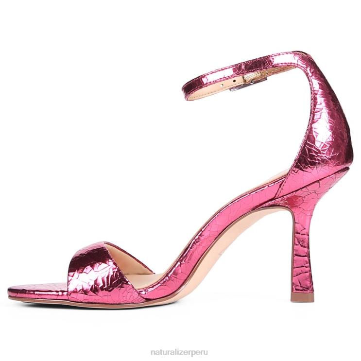 mujer Naturalizer cuero rosa rojo Sandalia vestir violeta 27 edit RTZ4T141