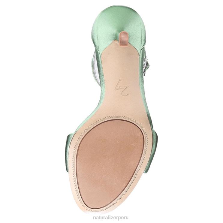 mujer Naturalizer cuero verde nenúfar Sandalia vestir violeta 27 edit RTZ4T142