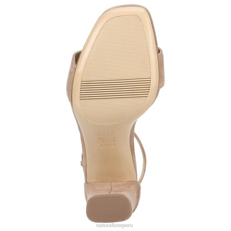 mujer Naturalizer gamuza de jengibre sandalia de vestir alegría RTZ4T67