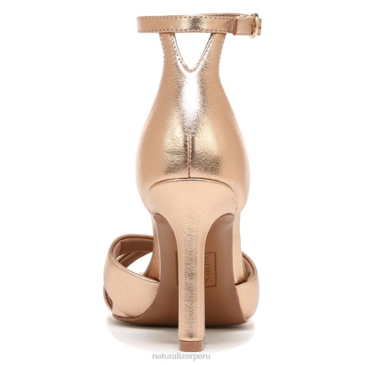 mujer Naturalizer piel de champán suave sandalia de vestir lizbeth RTZ4T219