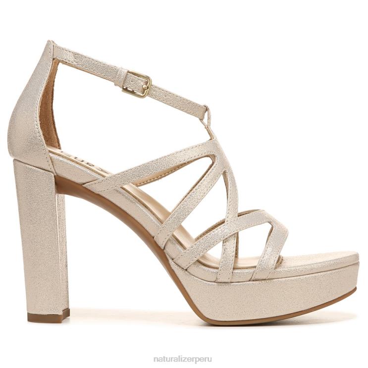 mujer Naturalizer sintético dorado claro sandalia de vestir neón RTZ4T563