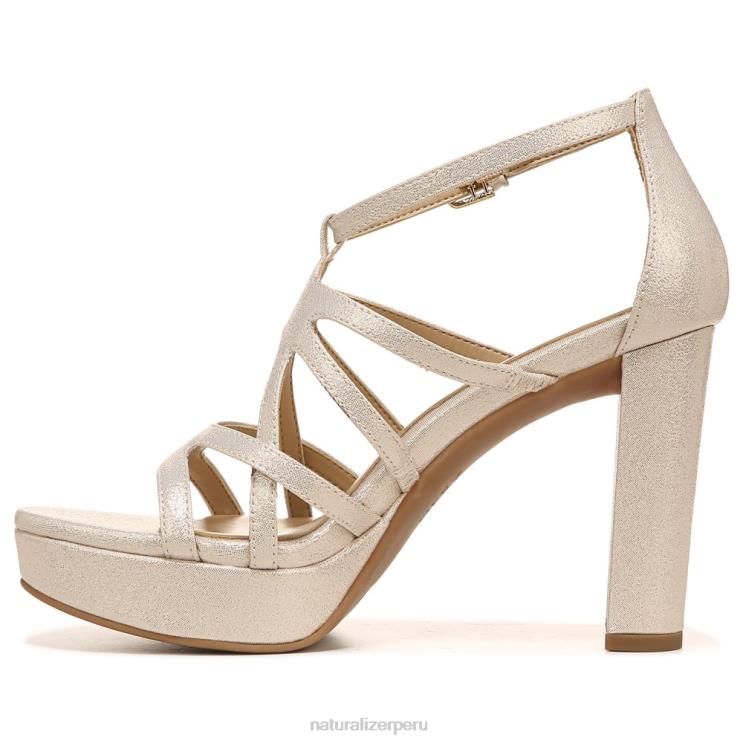 mujer Naturalizer sintético dorado claro sandalia de vestir neón RTZ4T563