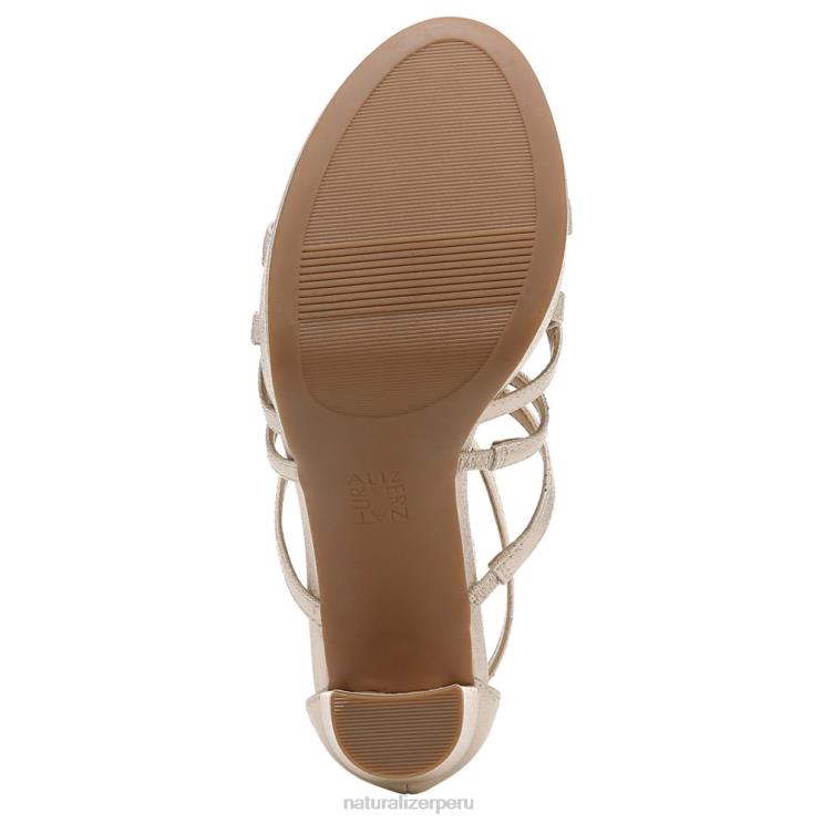 mujer Naturalizer sintético dorado claro sandalia de vestir neón RTZ4T563