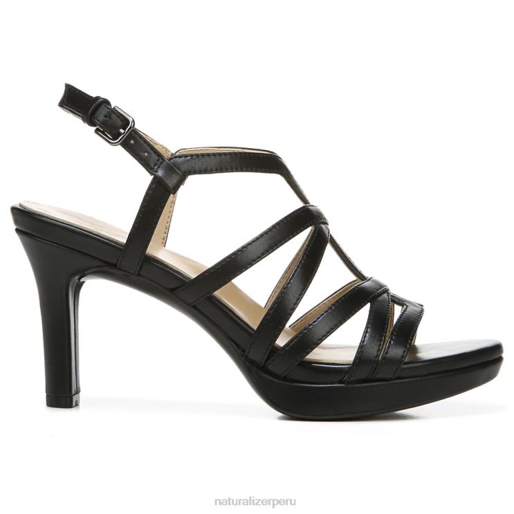 mujer Naturalizer sintético negro sandalia de vestir baylor RTZ4T582
