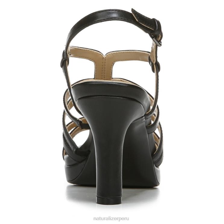 mujer Naturalizer sintético negro sandalia de vestir baylor RTZ4T582