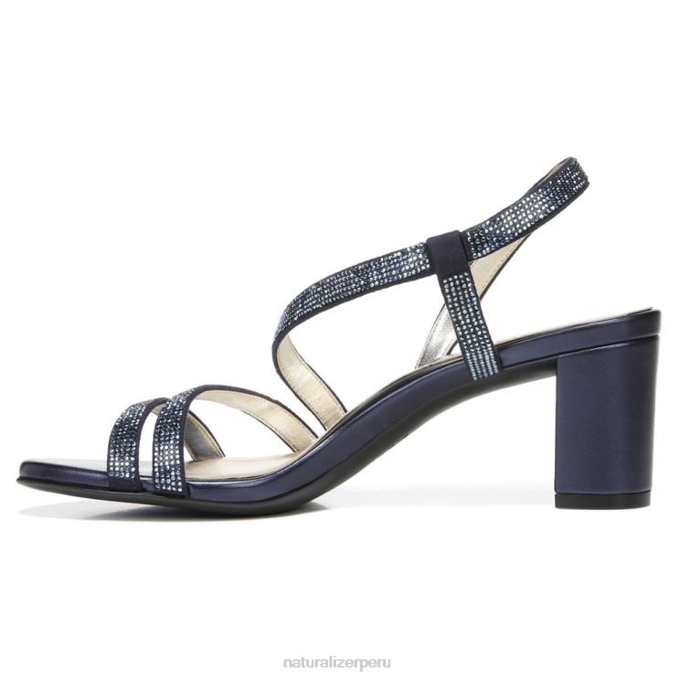 mujer Naturalizer tela azul marino francés sandalia de vestir vanessa RTZ4T28
