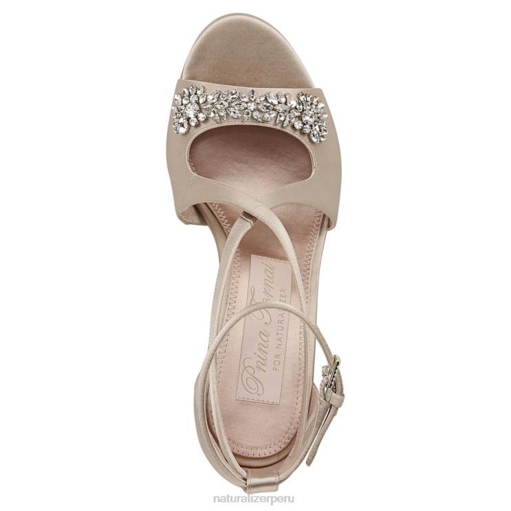 mujer Naturalizer tela de champán sandalia de vestir amor RTZ4T300