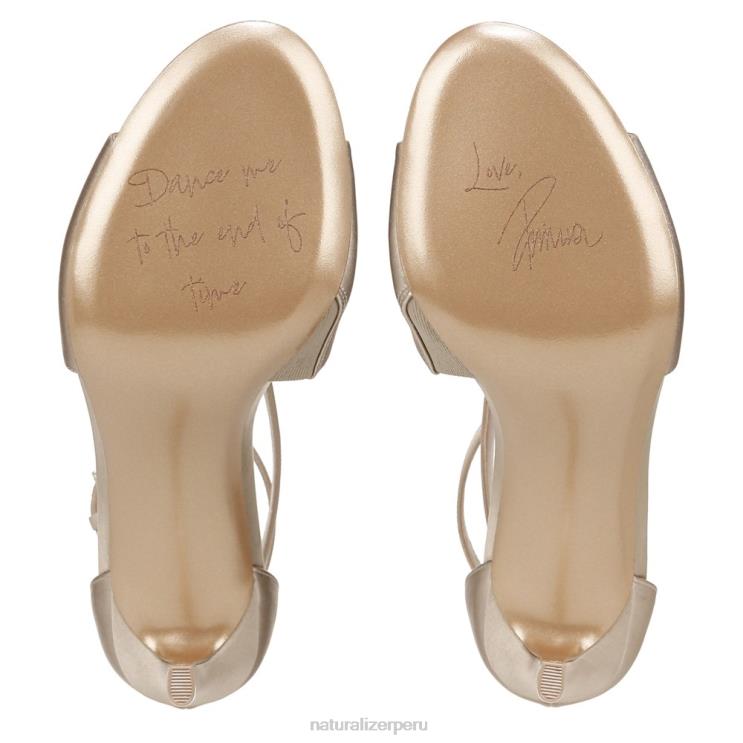 mujer Naturalizer tela de champán sandalia de vestir amor RTZ4T300