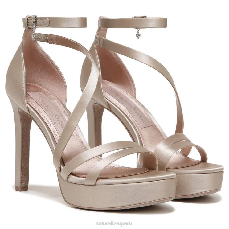 mujer Naturalizer tela de champán sandalia de vestir love 2 RTZ4T324