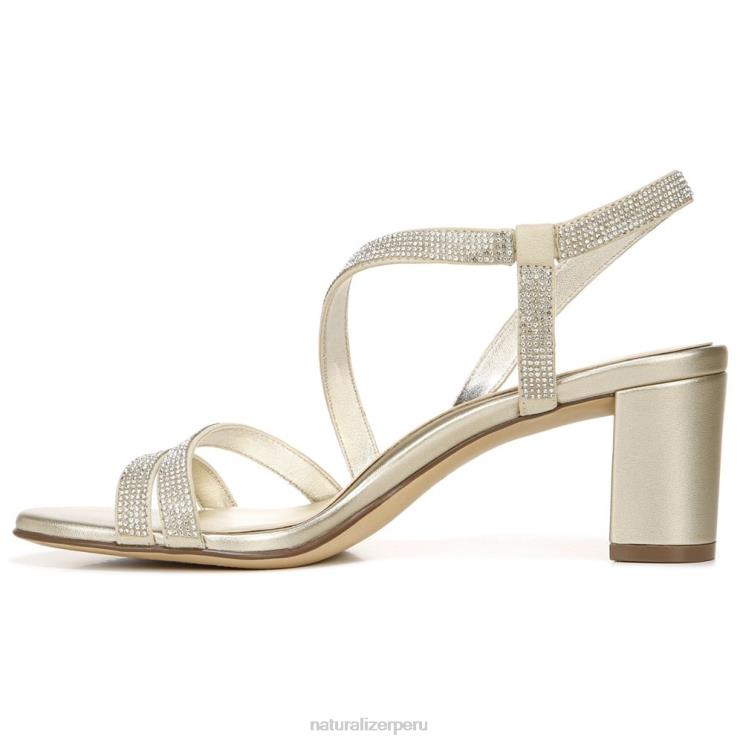 mujer Naturalizer tela de champán sandalia de vestir vanessa RTZ4T26