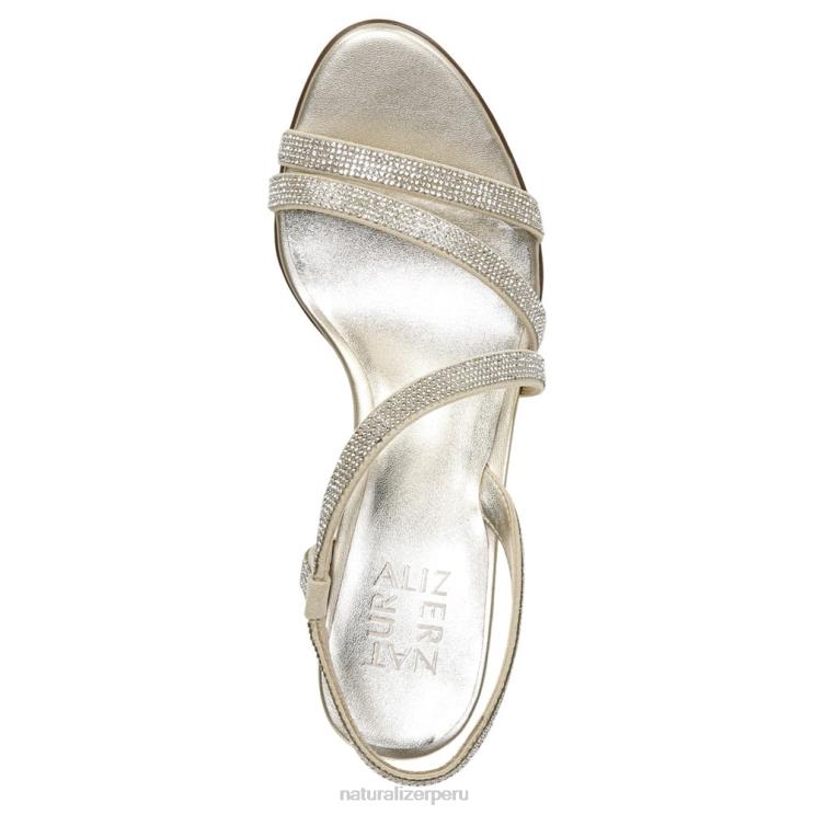 mujer Naturalizer tela de champán sandalia de vestir vanessa RTZ4T26
