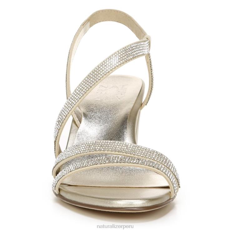 mujer Naturalizer tela de champán sandalia de vestir vanessa RTZ4T26
