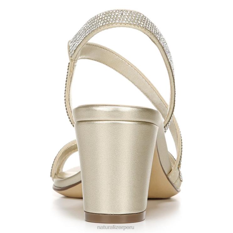 mujer Naturalizer tela de champán sandalia de vestir vanessa RTZ4T26