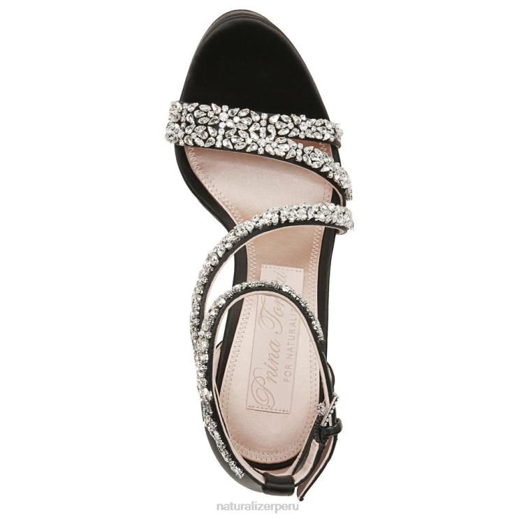 mujer Naturalizer tela negra sandalia de vestir de amor RTZ4T308