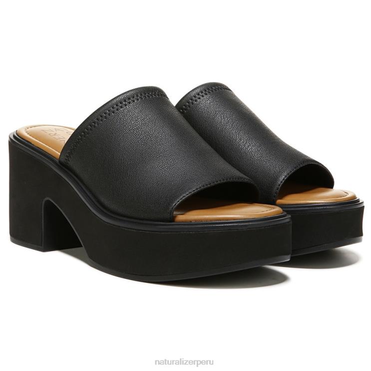 mujer Naturalizer sintético negro sandalias Cassie RTZ4T621