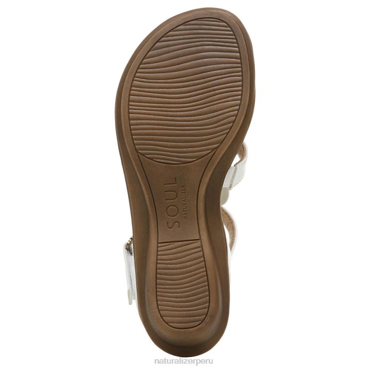 mujer Naturalizer blanco hecho a mano sandalia soul sing 2 RTZ4T389